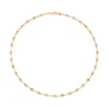 Gargantilha Rommanel banhado a ouro 18k com pedras coloridas - 42cm