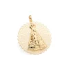 Pingente Nossa Senhora Aparecida Rommanel banhado a ouro 18k