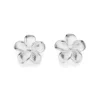 Brinco Flor Abaulada Esplêndida Rommanel de Prata 925
