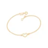 Pulseira Amor Rommanel Banhada A Ouro 18k