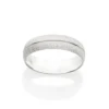 Aliança Diamantada Rommanel de Prata 925 Friso 5mm