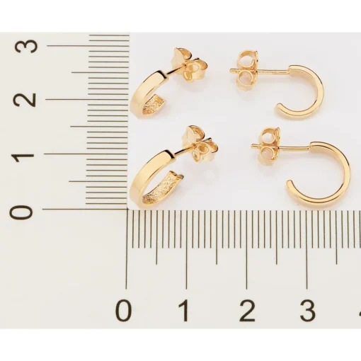 Kit Brinco Rommanel Ana Hickmann Meia Argolas Banhado A Ouro 18k