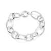 Pulseira Esplêndida Rommanel de Prata 925 Elo Cadeado Oval