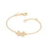 Pulseira Laço da Minnie Rommanel Banhada A Ouro 18k Com Zircônias