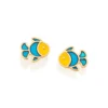 Brinco Infantil Rommanel Peixe Banhado A Ouro 18k
