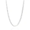 Cordão Rommanel Elo Piastrine de Prata 925 Masculino 70 cm