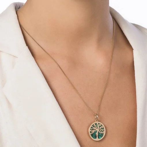 Pingente Rommanel Árvore da Vida Banhado A Ouro 18k 542940