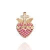 Pingente Sagrado Coração Rommanel Banhado A Ouro 18k Com Zircônias 542878