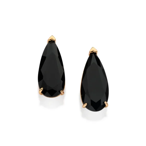 Brinco Gota Rommanel Ana Hickmann Banhado A Ouro 18k Com Cristais 527433