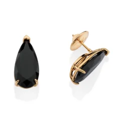 Brinco Gota Rommanel Ana Hickmann Banhado A Ouro 18k Com Cristais 527433