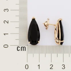 Brinco Gota Rommanel Ana Hickmann Banhado A Ouro 18k Com Cristais 527433