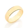 Aliança Lisa Rommanel 5mm Banhada A Ouro 18k 510892