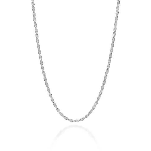 Gargantilha Rommanel Fio Baiano de Prata Maciça 925 42cm 830125