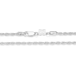 Gargantilha Rommanel Fio Baiano de Prata Maciça 925 42cm 830125