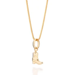 Pingente Rommanel Bota Banhado A Ouro 18k 542954