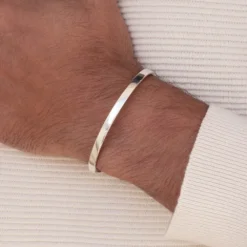 Bracelete Rommanel Masculino de Prata Maciça 925 850089