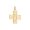 Pingente Rommanel Cruz Estilizada Banhado A Ouro 18k 541824