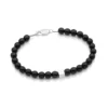 Pulseira Shambala Rommanel Masculina Com Pedras Sintéticas de Prata Maciça 925 850106