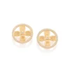 Brinco Boho Flor Rommanel Ana Hickmann Banhado A Ouro 18k Com Zircônias 527505