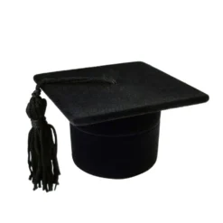Caixinha de Veludo Para Anel de Formatura - Preta