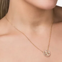 Gargantilha Boho Rommanel Ana Hickmann Banhada A Ouro 18k Com Zircônias 532592