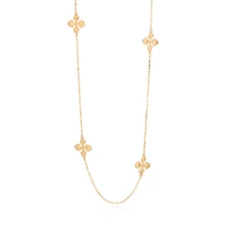 Gargantilha Flores Rommanel Ana Hickmann Banhado A Ouro 18k 532594