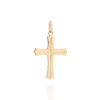Pingente Cruz Vazado Rommanel Masculino Banhado A Ouro 18k 542952