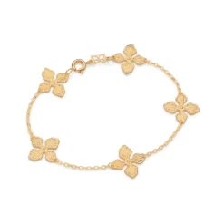 Pulseira Flores Rommanel Ana Hickmann Banhada A Ouro 18k 552208
