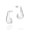 Brinco Argola Gota Rommanel de Prata 925 820234