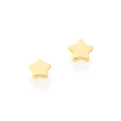 Brinco Estrela Rommanel Banhado A Ouro 18k 522927