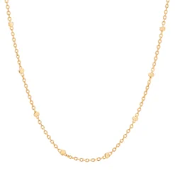 Gargantilha Rommanel Fio Elo Redondo Banhada A Ouro 18k 531966