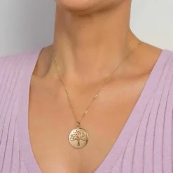 Pingente Rommanel Árvore da Vida Banhado A Ouro 18k 542692