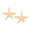 Brinco Estrela do Mar Rommanel Banhado A Ouro 18k 527609