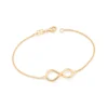Pulseira Infinito Rommanel Banhada A Ouro 18k 551716