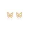 Brinco Borboleta Rommanel Vazado Banhado A Ouro 18k 527600