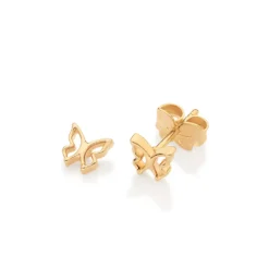 Brinco Borboleta Rommanel Vazado Banhado A Ouro 18k 527600