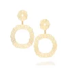 Maxi Brinco Pêndulo Ondulado Rommanel Banhado A Ouro 18k 5275520000