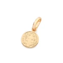 Pingente Medalha São Bento Rommanel Banhada A Ouro 18k 542868