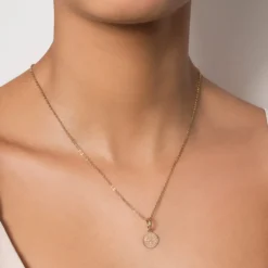 Pingente Medalha São Bento Rommanel Banhada A Ouro 18k 542868