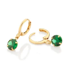 Brinco Argola Rommanel Banhado A Ouro 18k Com Zircônias 5276610031