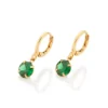Brinco Argola Rommanel Banhado A Ouro 18k Com Zircônias 5276610031