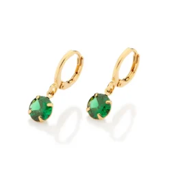 Brinco Argola Rommanel Banhado A Ouro 18k Com Zircônias 5276610031