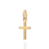 Pingente Cruz Texturizado Rommanel Banhado A Ouro 18k 543019
